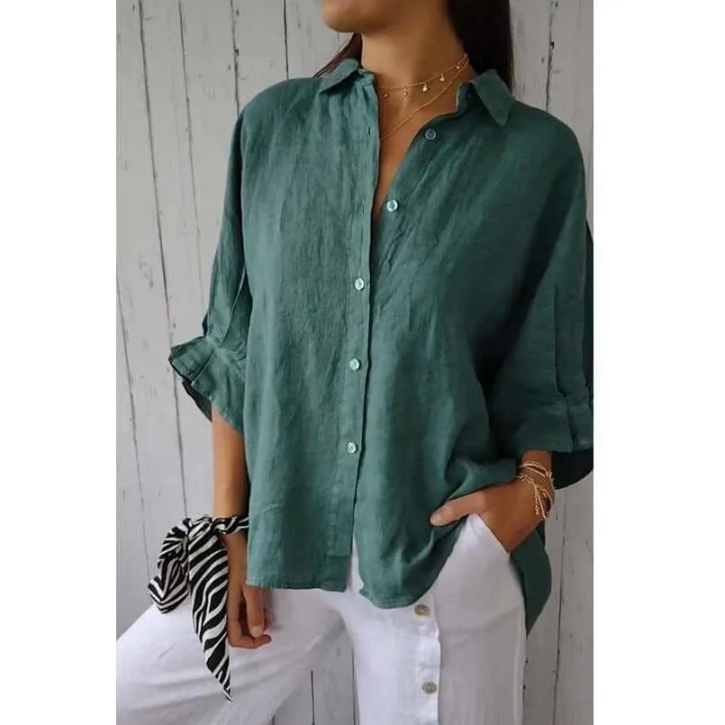 Glow Chic's Cotton And Linen Fashion Shirt