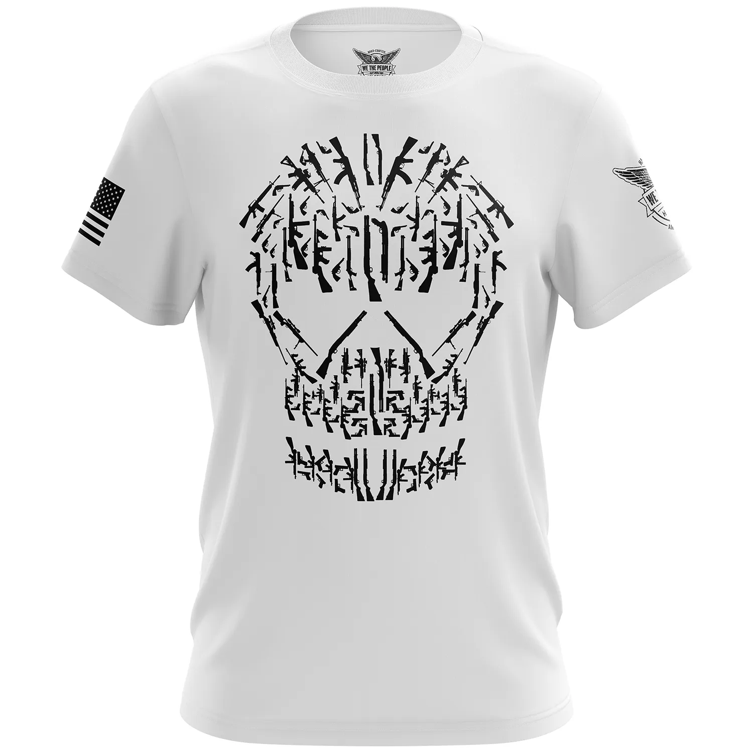 Gun Skull Short Sleeve Shirt