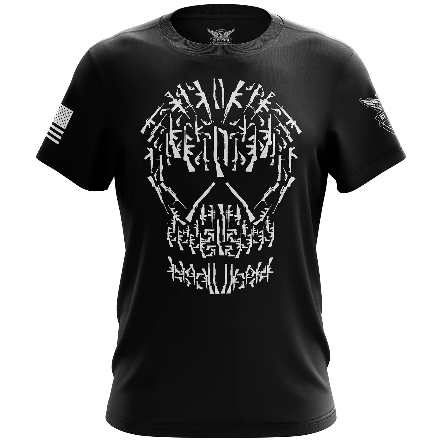 Gun Skull Short Sleeve Shirt