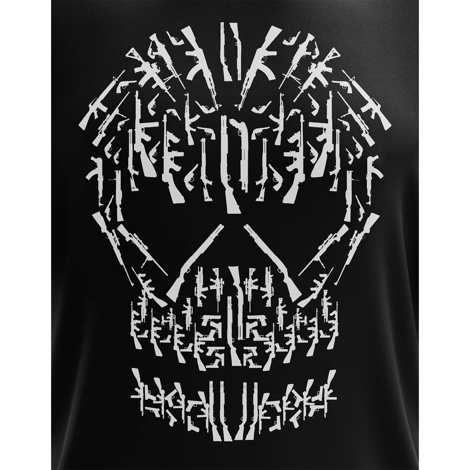 Gun Skull Short Sleeve Shirt