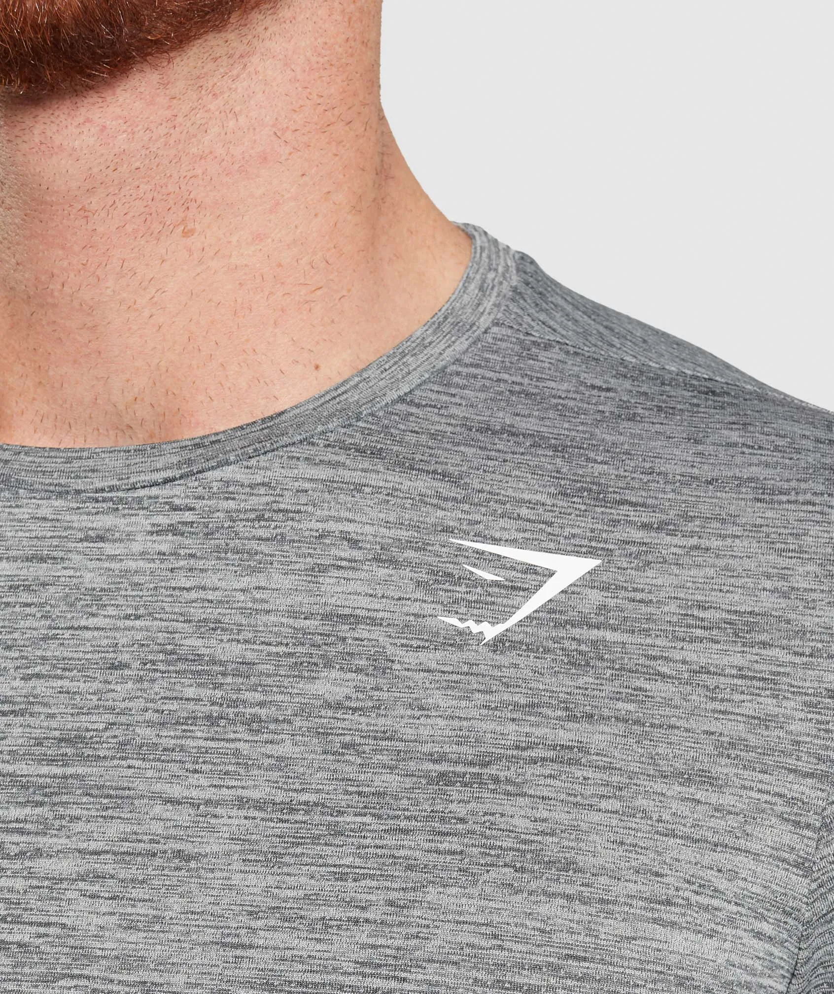 Gymshark Arrival Marl T-Shirt - Silhouette Grey/Light Grey Marl