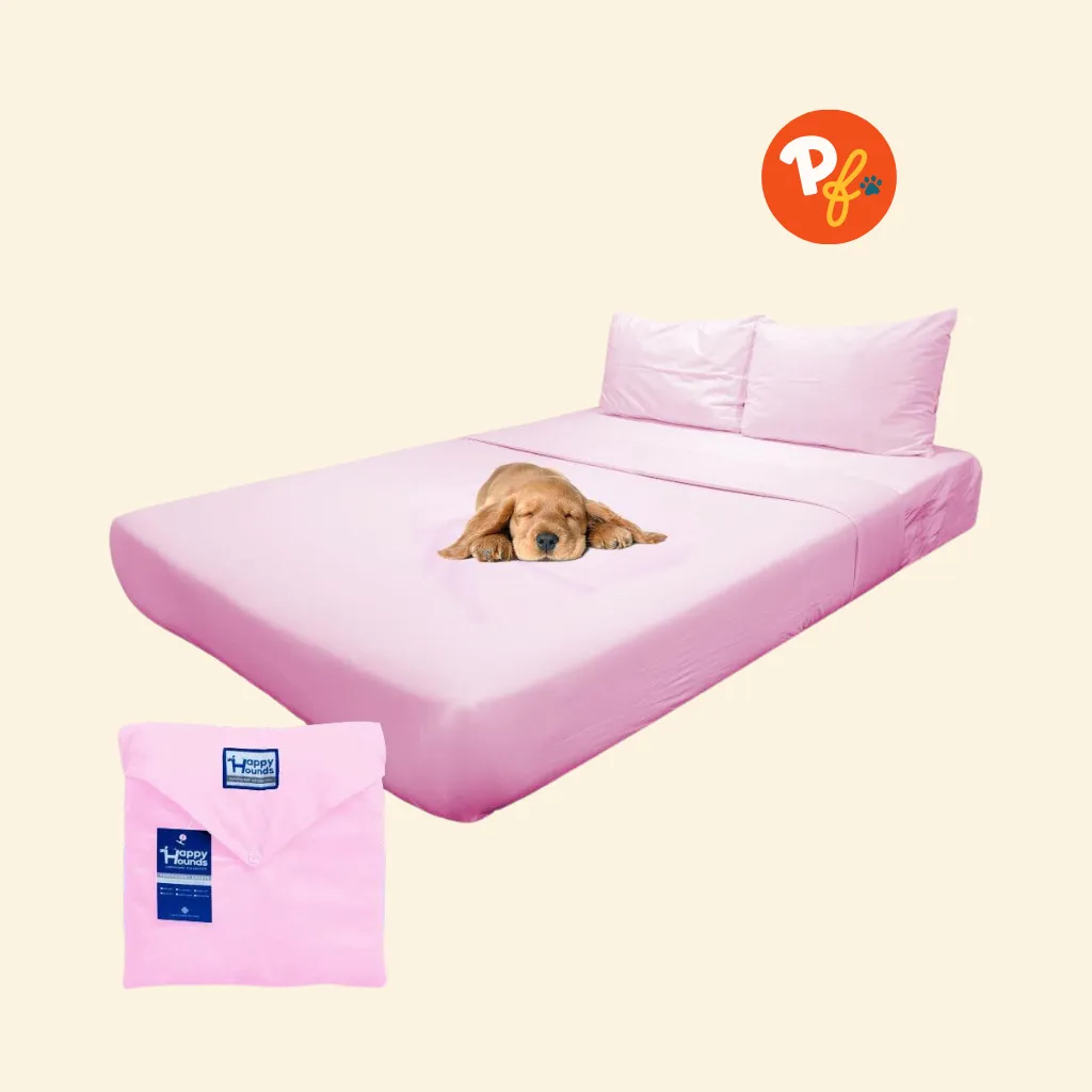 Happy Hounds 4-in-1 Furfficient Hydrophobic Sheets Set (Parisian Pink)