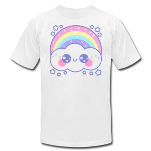 Happy Rainbow Cloud Unisex Jersey T-Shirt