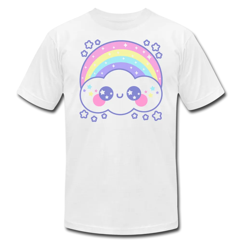 Happy Rainbow Cloud Unisex Jersey T-Shirt