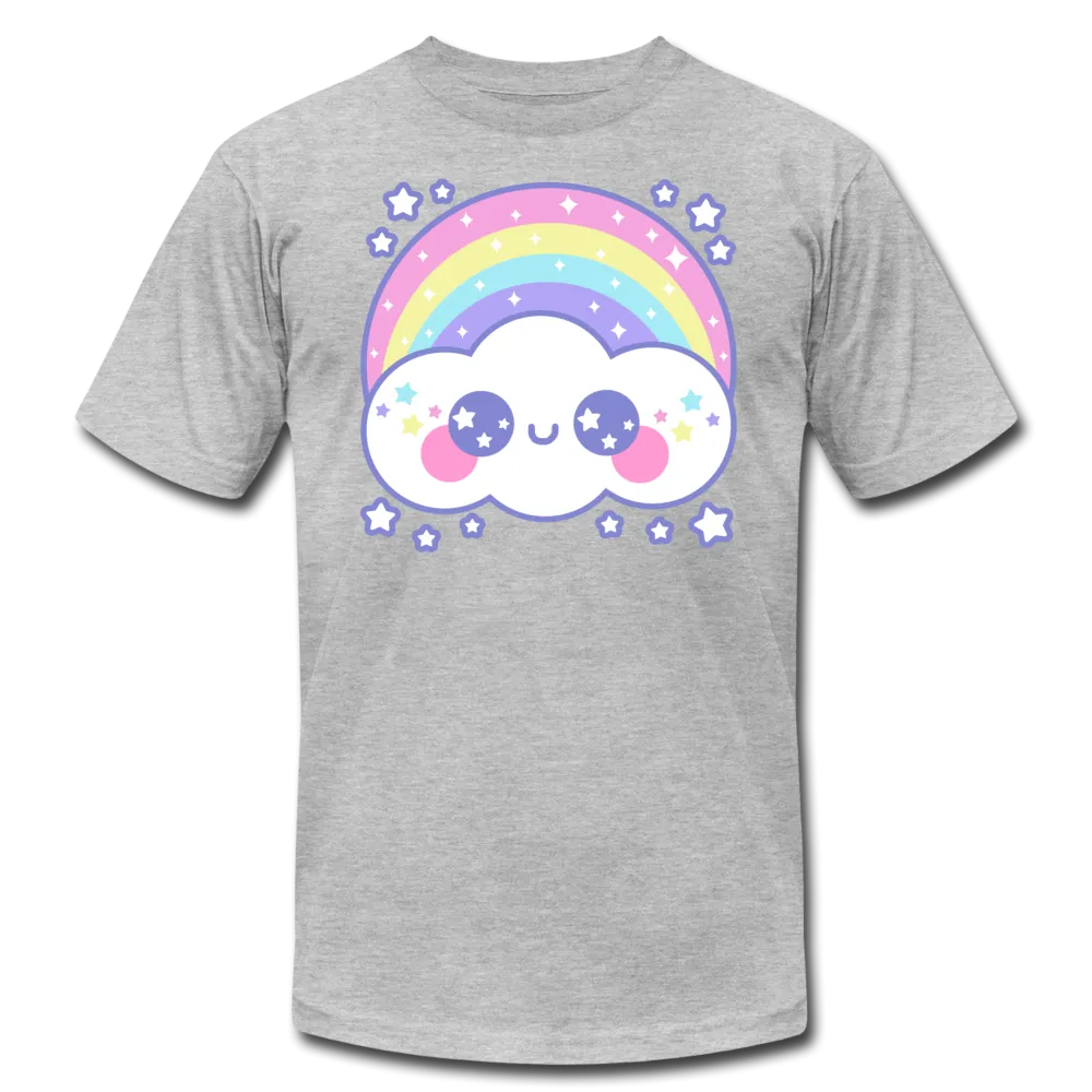 Happy Rainbow Cloud Unisex Jersey T-Shirt