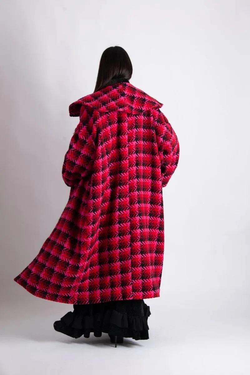 Hot Pink Winter Loose Coat SIRI