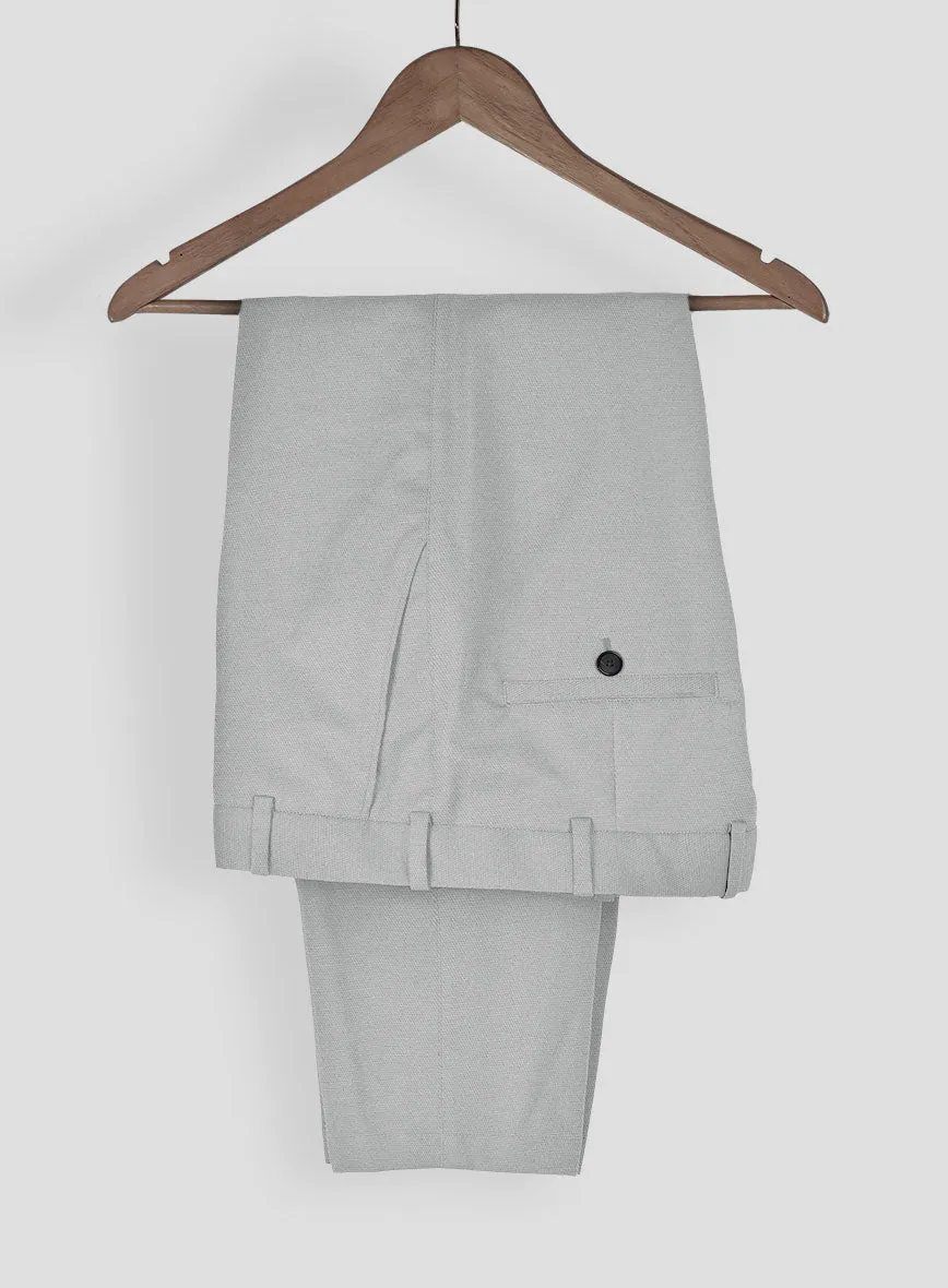 Ice Gray Cotton Power Stretch Chino Pants