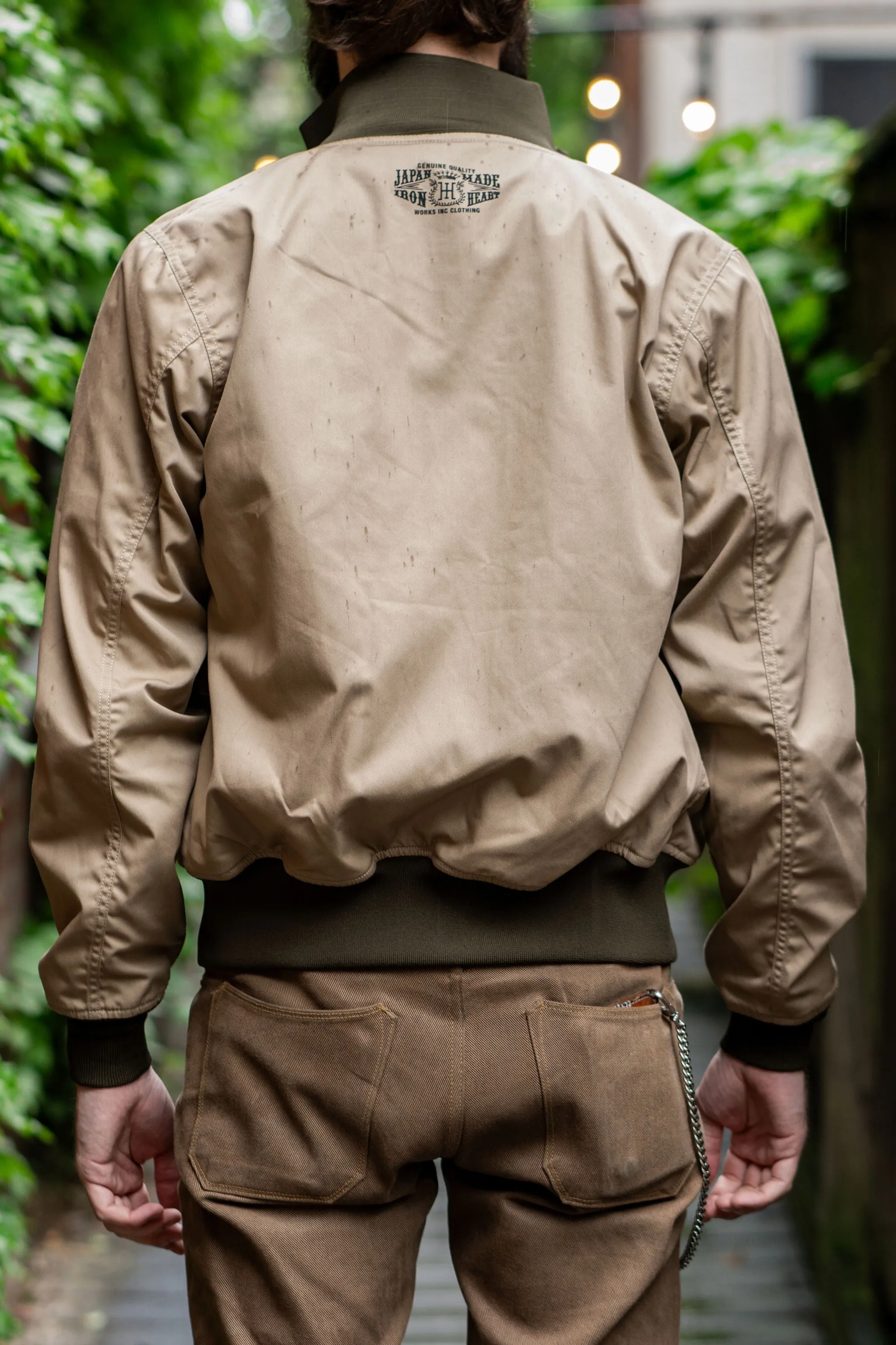 Iron Heart IHJ-130-OLV-NP Reversible Tanker Jacket - Olive (No Patch)