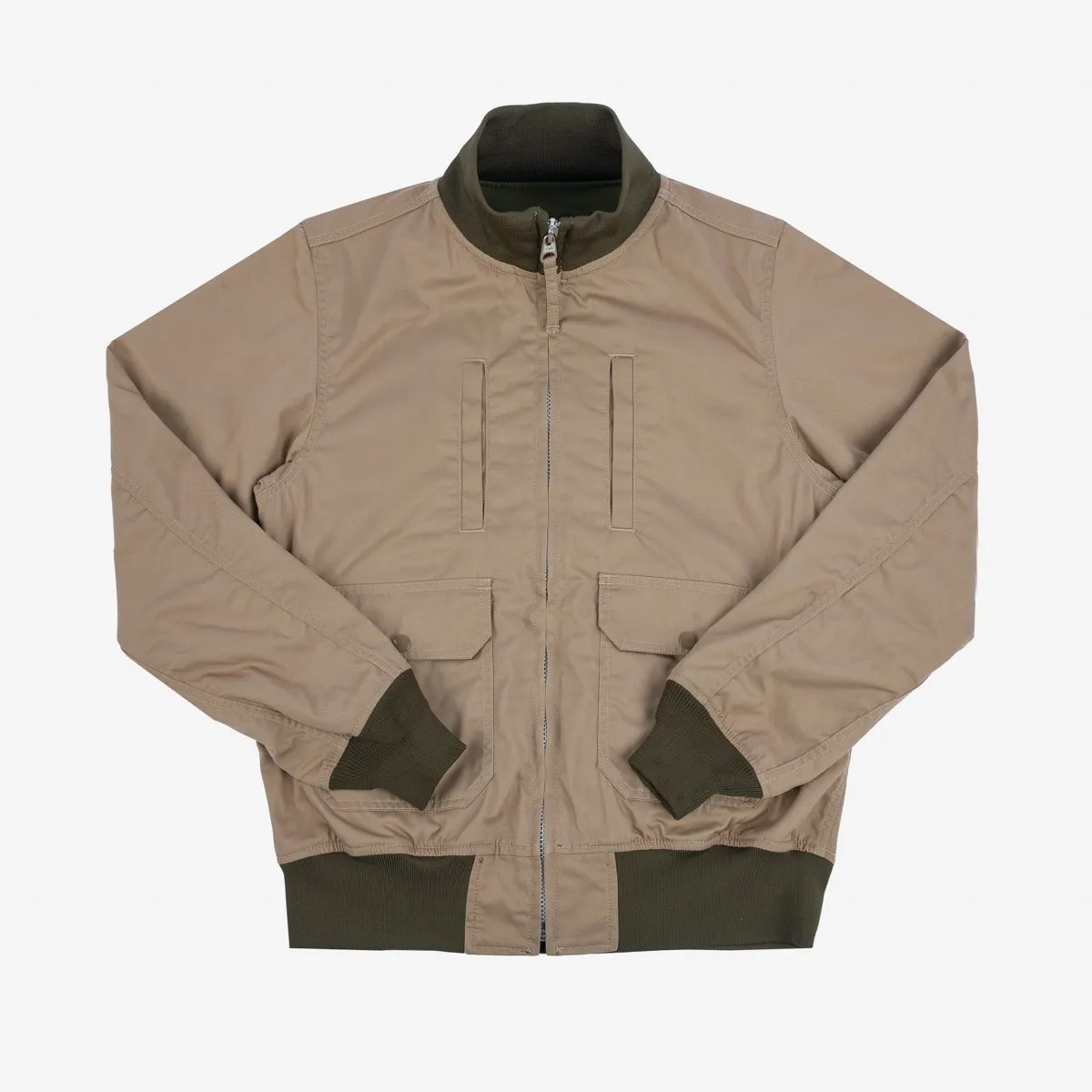 Iron Heart IHJ-130-OLV-NP Reversible Tanker Jacket - Olive (No Patch)