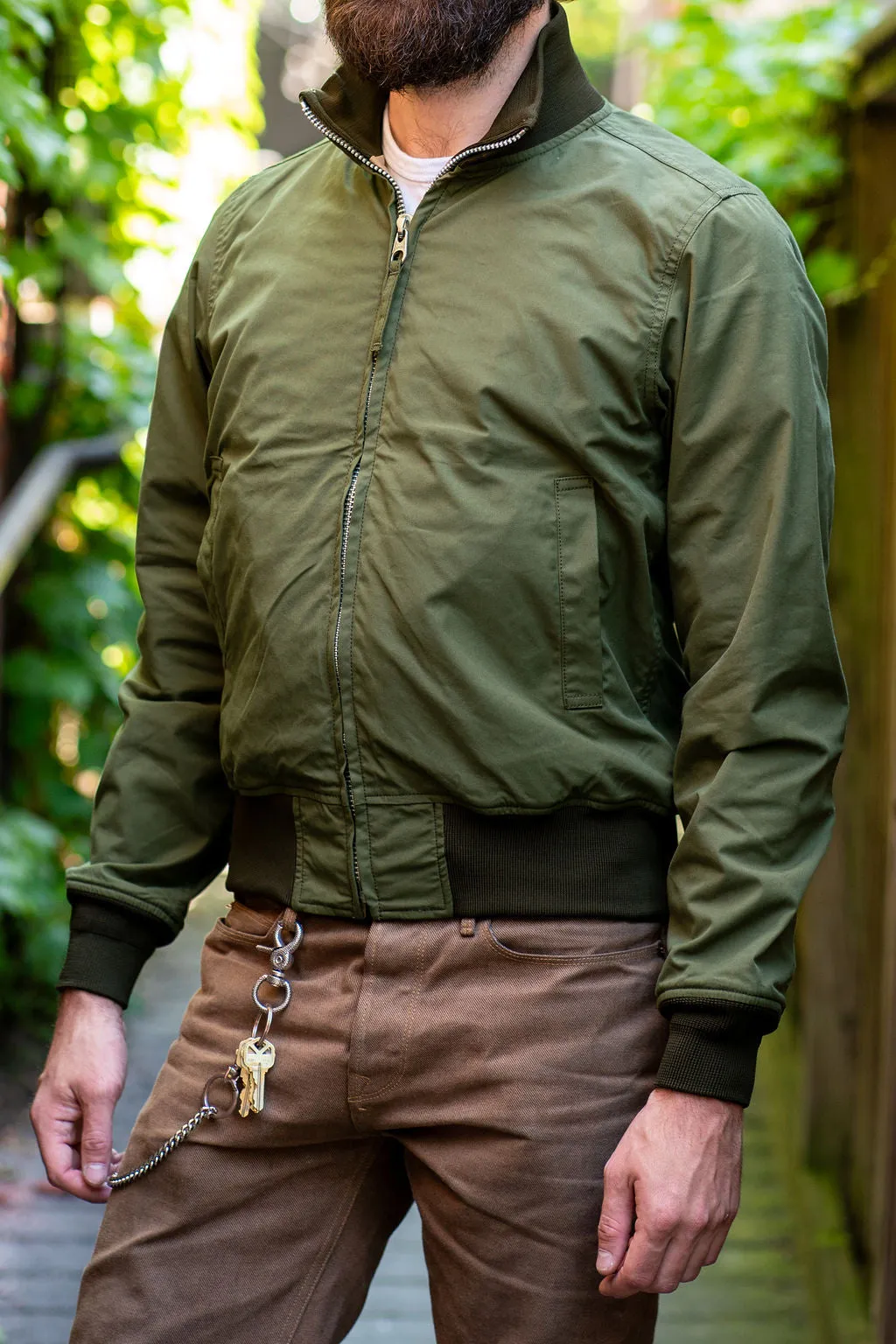 Iron Heart IHJ-130-OLV-NP Reversible Tanker Jacket - Olive (No Patch)