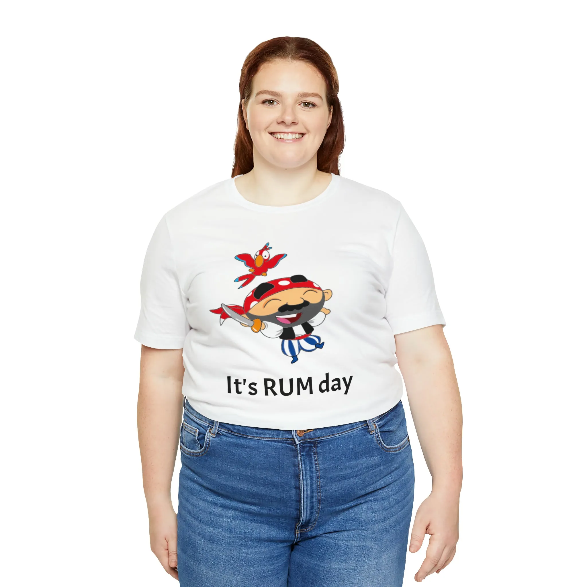 It's Rum Day Unisex Jersey Short Sleeve Tee, Rum shirt, Pirate shirt, Pirate's rum shirt, rum day, rum day shirt