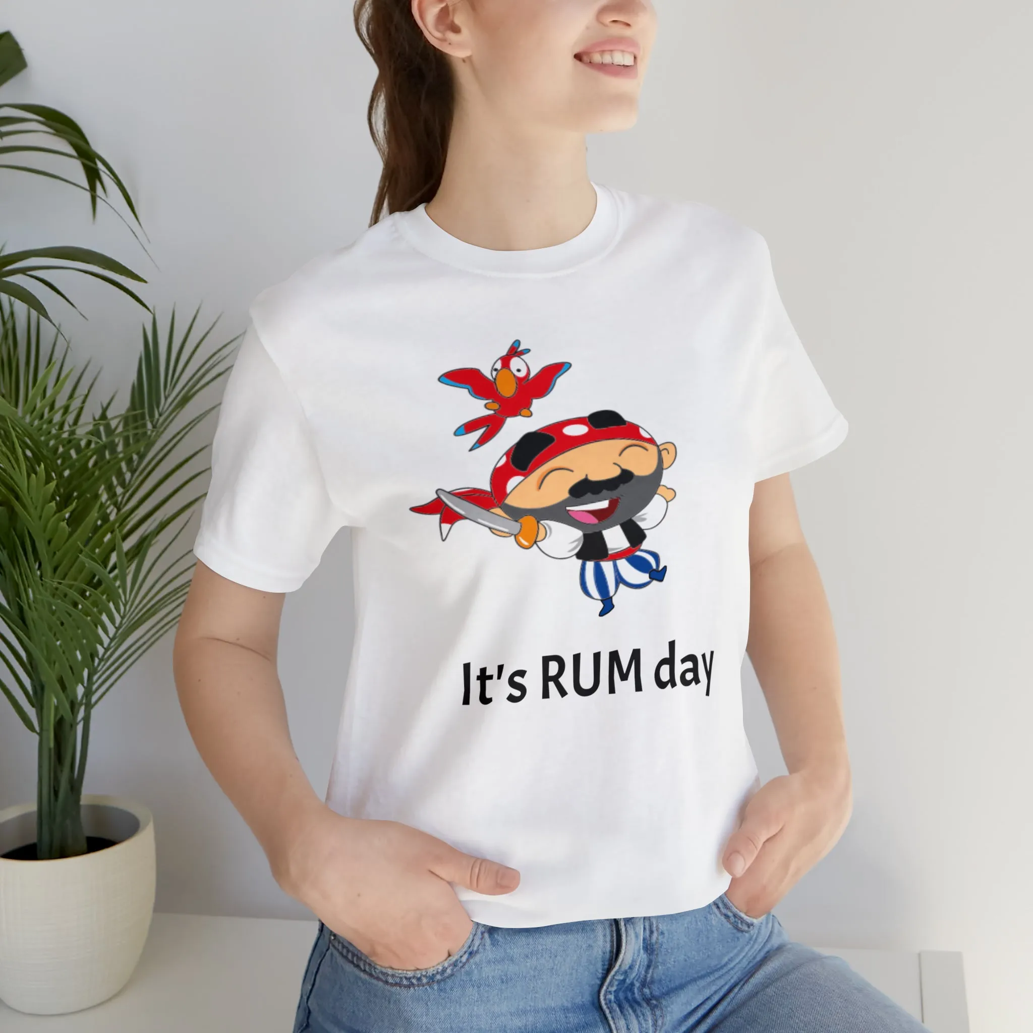 It's Rum Day Unisex Jersey Short Sleeve Tee, Rum shirt, Pirate shirt, Pirate's rum shirt, rum day, rum day shirt