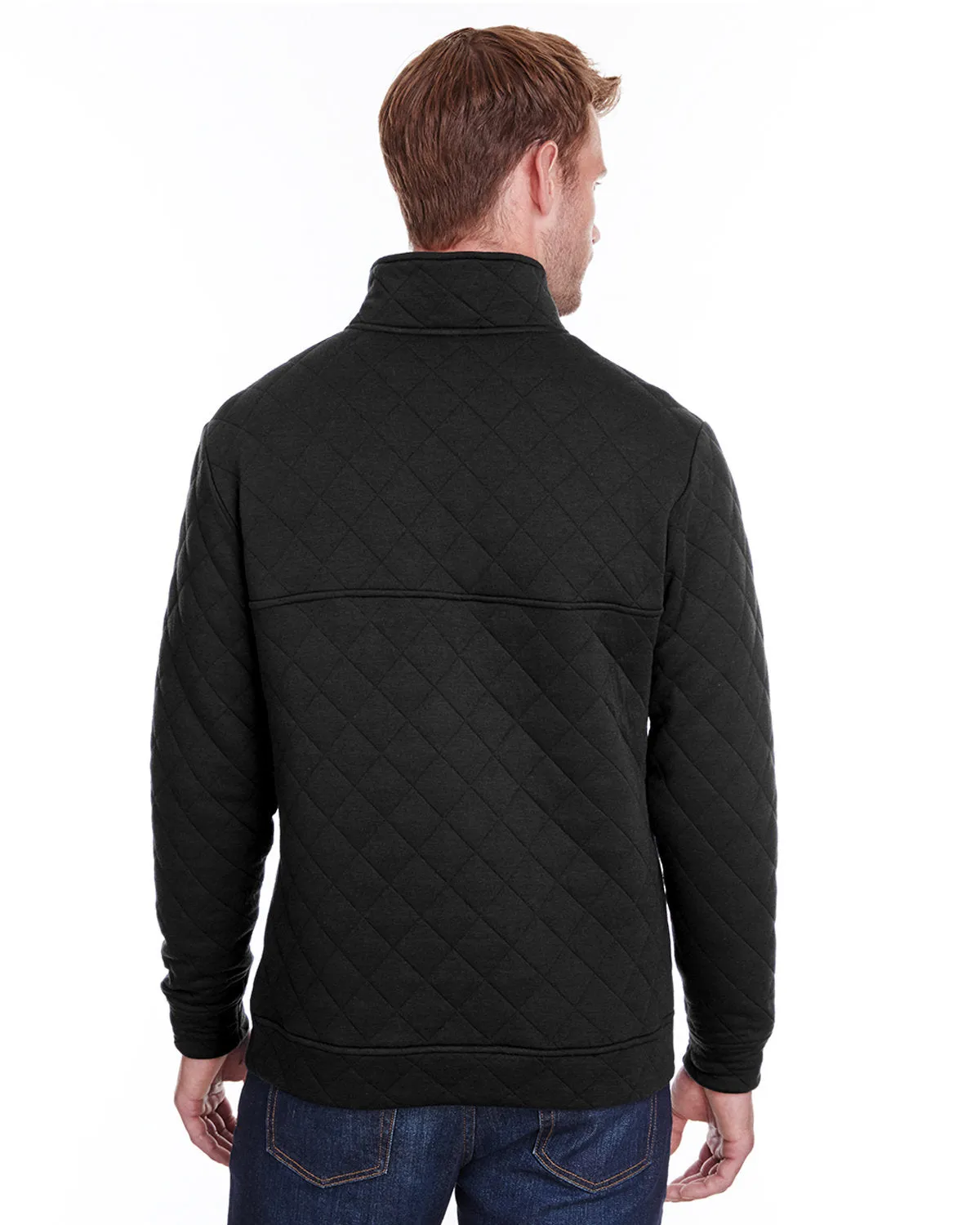 J America JA8890 Adult Quilted Snap Pullover