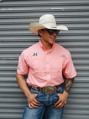 JH Columbia Shirt Short Sleeve Coral