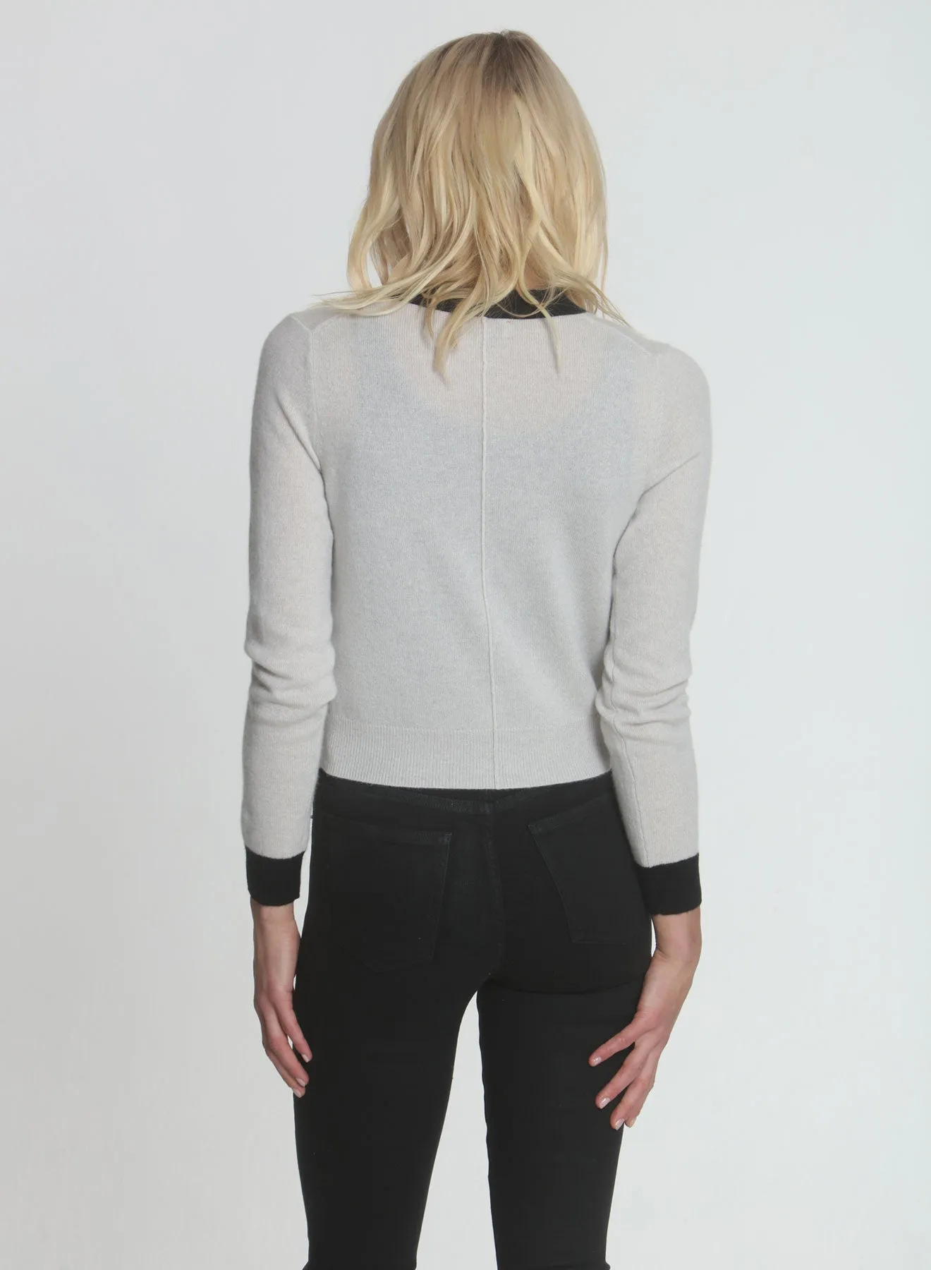 Katie Cardigan - Stone/black