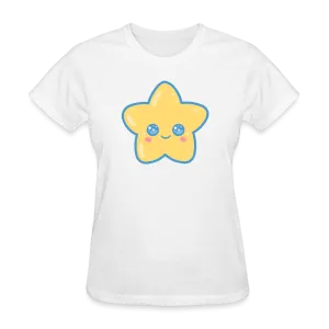 Kawaii Star Women's White T-Shirt