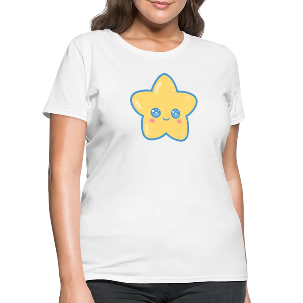 Kawaii Star Women's White T-Shirt