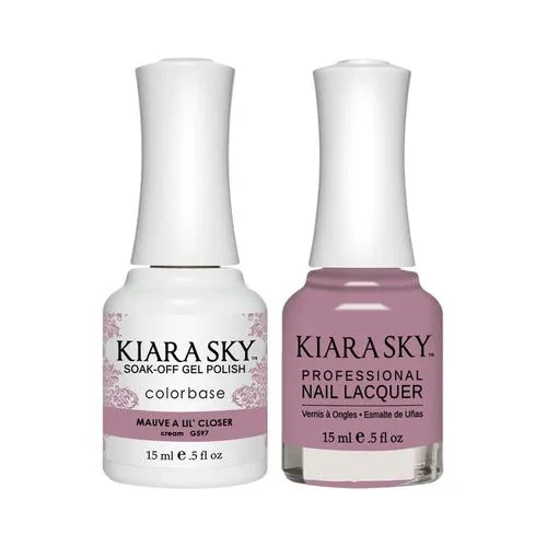 Kiara Sky Classic Gel & Polish Duo - #597 Mauve a Lil' Closer