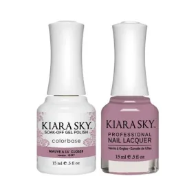 Kiara Sky Classic Gel & Polish Duo - #597 Mauve a Lil' Closer