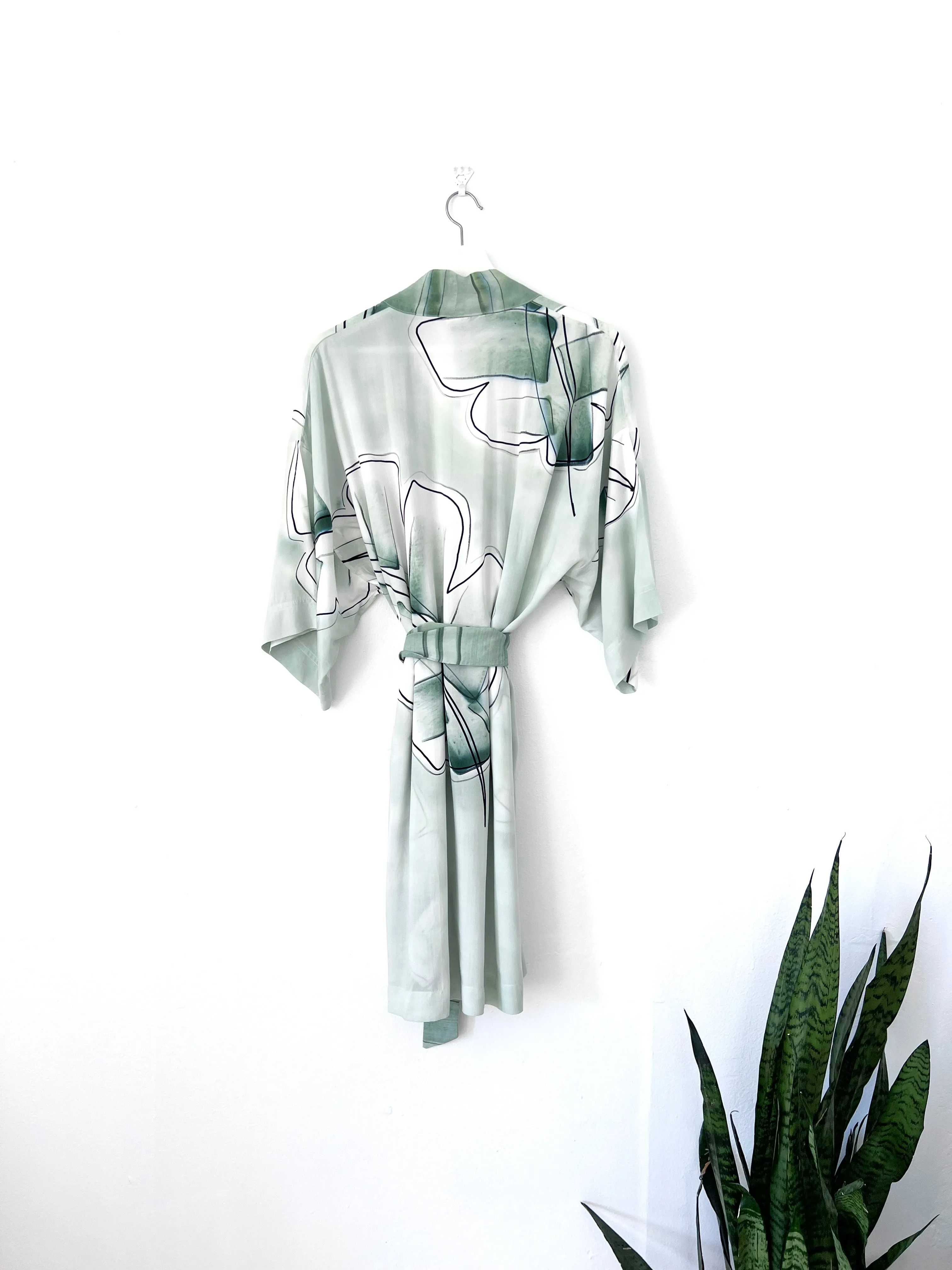 Kimono Robe | Sage Green