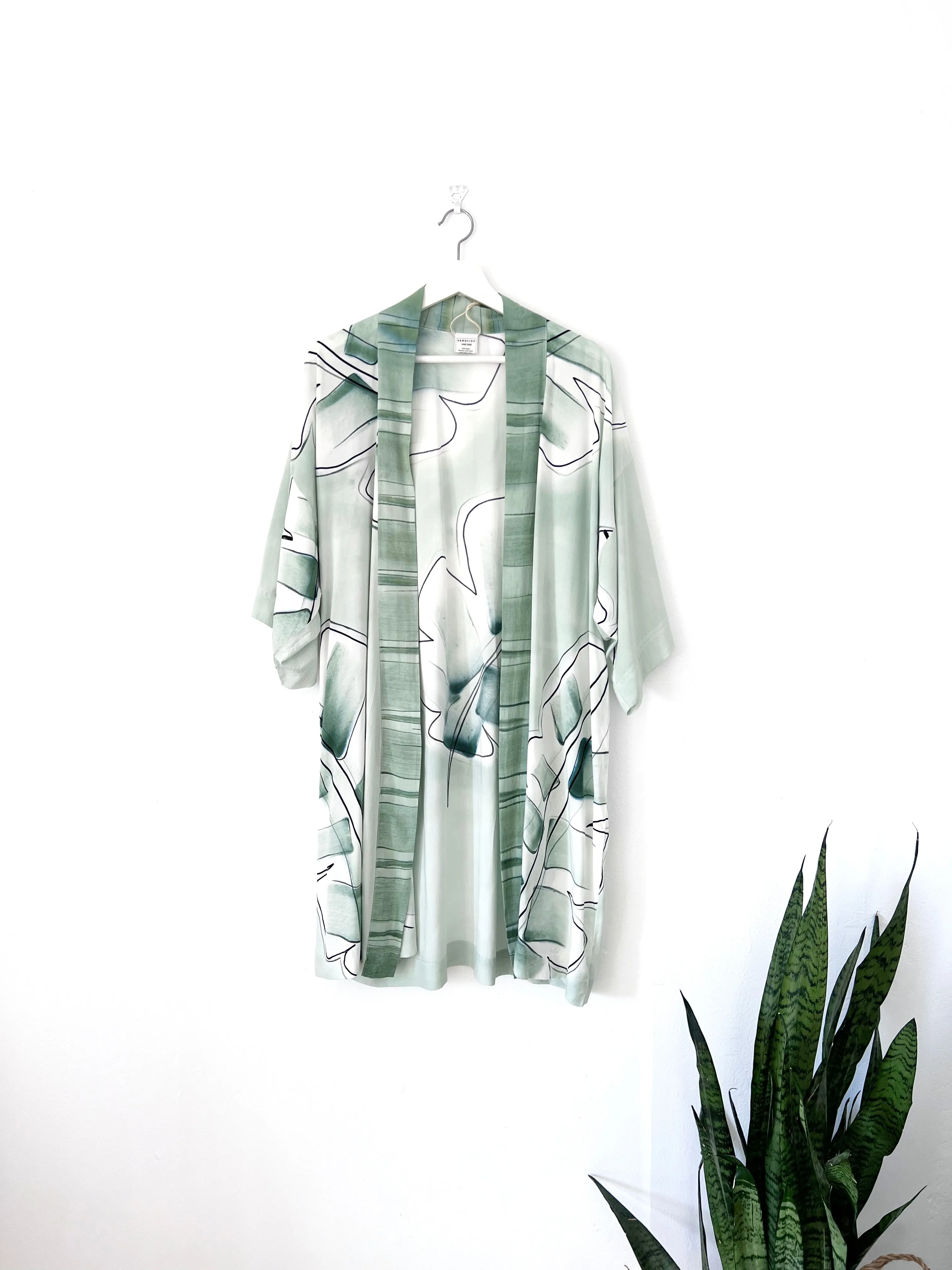 Kimono Robe | Sage Green