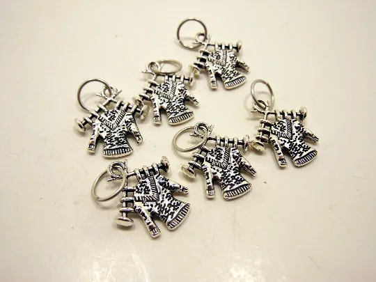 Knitters Gonna Knit: Set of 6 Sweater Stitch Markers