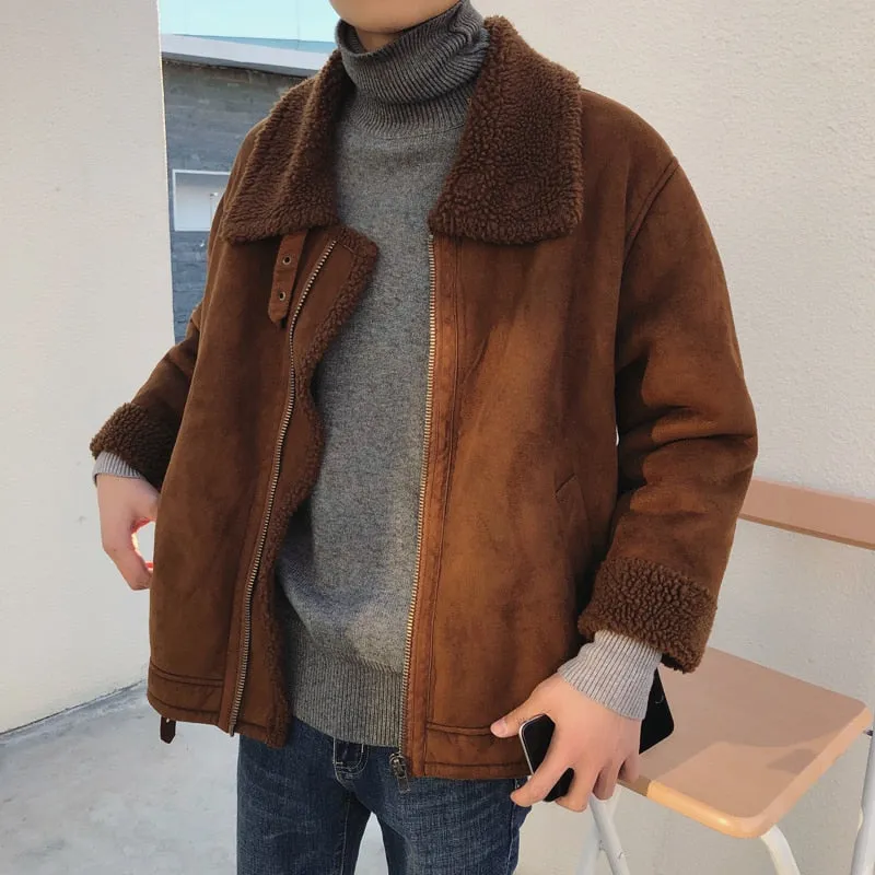 [Korean Style] Eason Shearling Biker Jacket