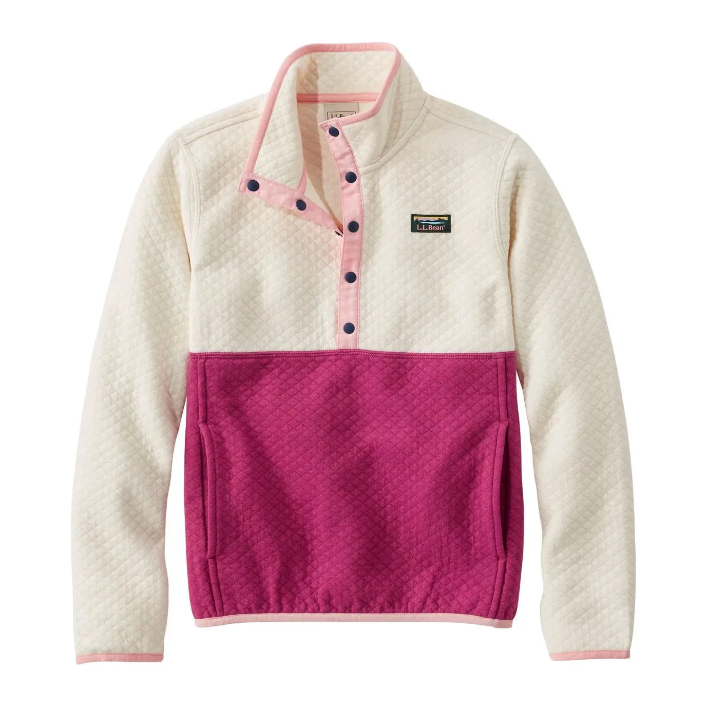 K's Quilted Quarter-Snap Pullover, Colorblock