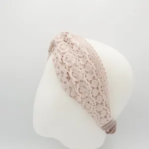 lace cross hair turban twist headband women hair accessory