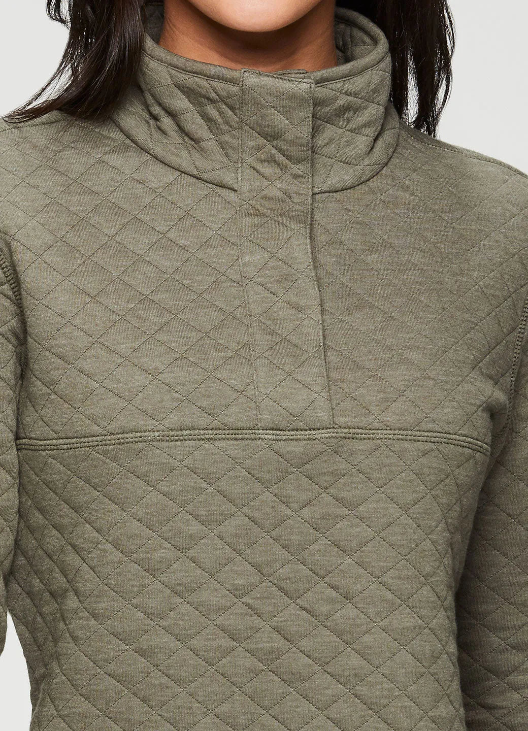 Larch Quilted 1/4 Snap Pullover