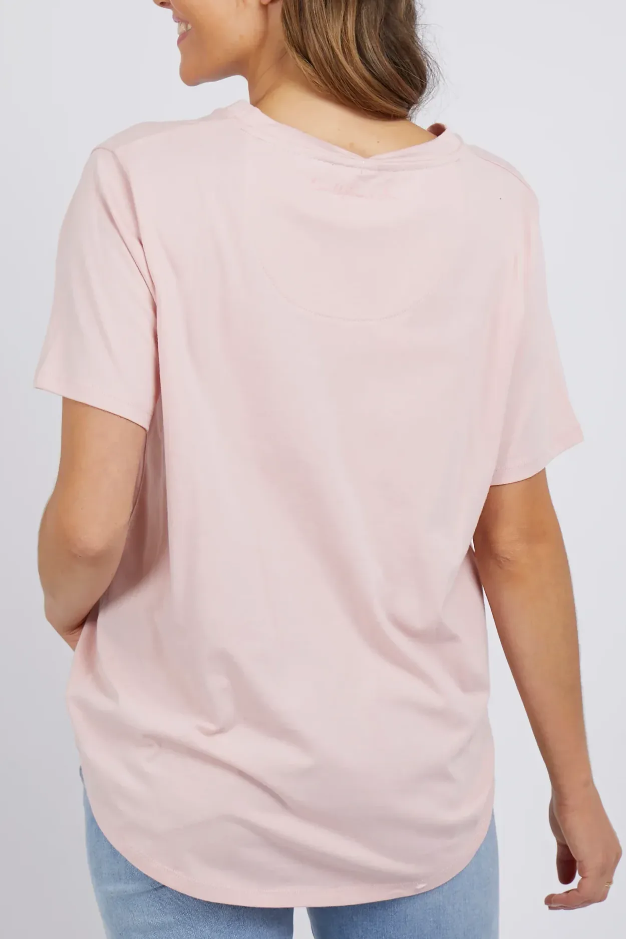 Laura Heart Tee in Coral Blush