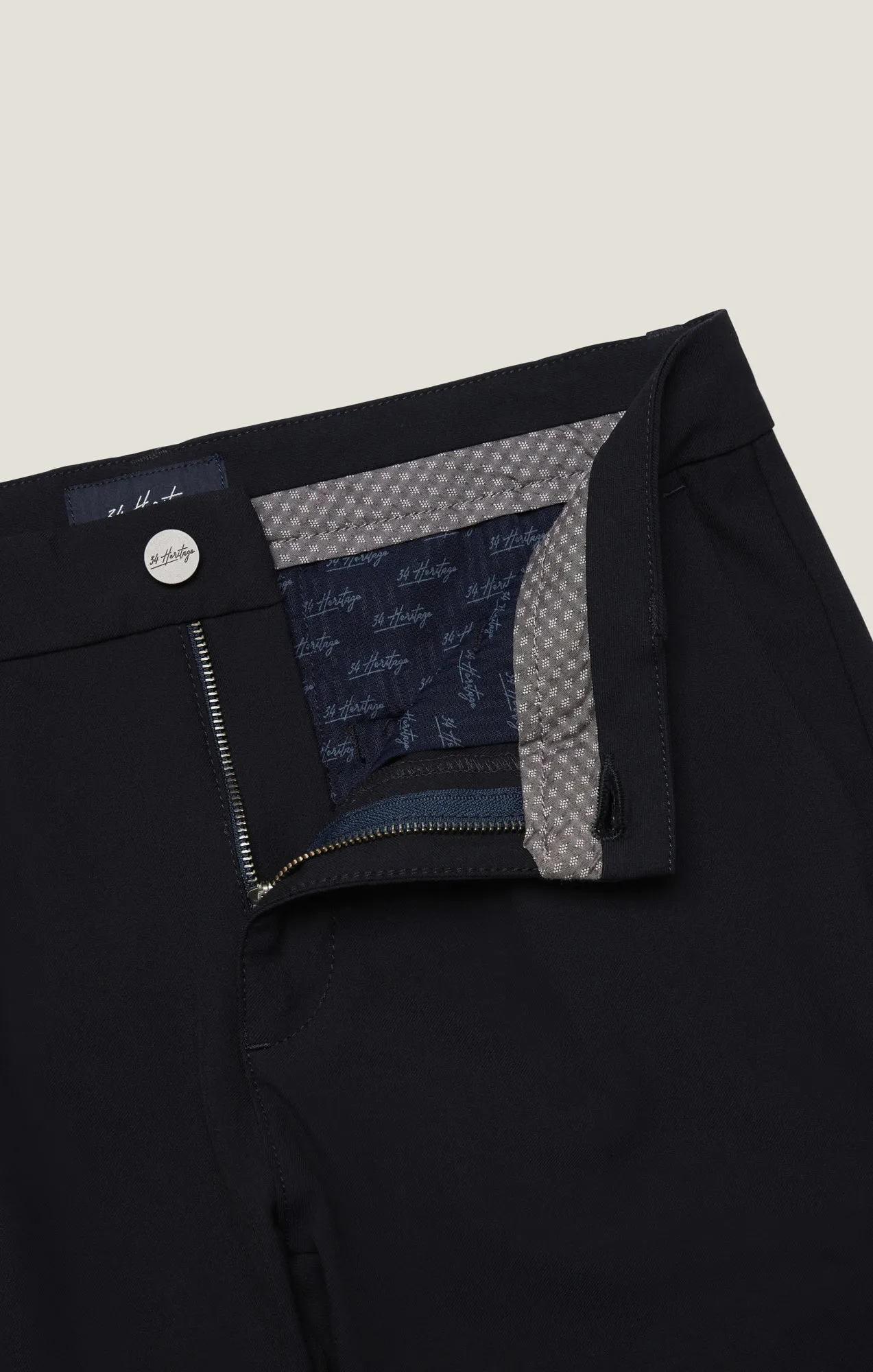 Lucca Pleated Leg Chino Pants In Navy Supreme