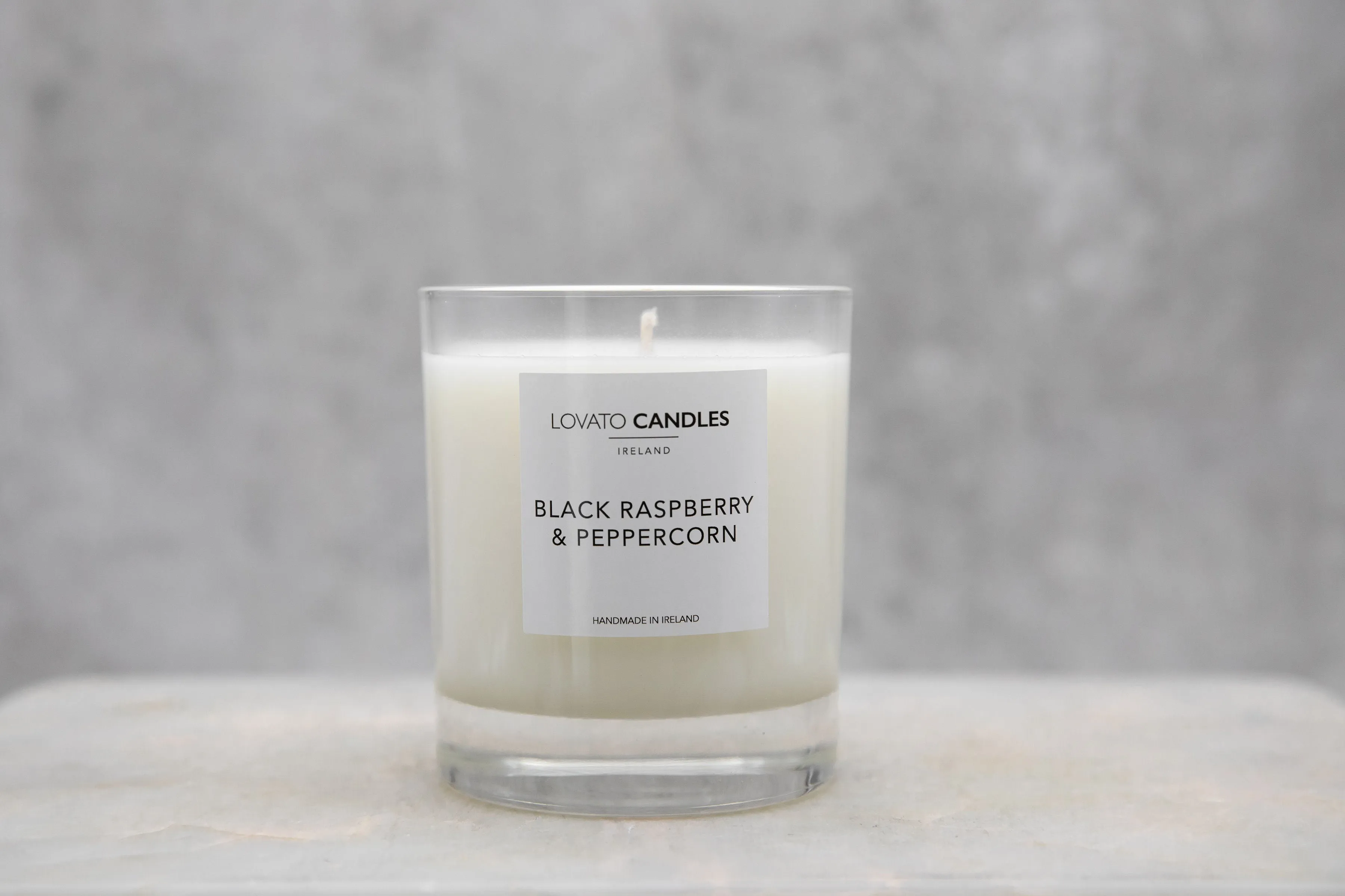 Luxury Clear Candle - Black Raspberry & Peppercorn