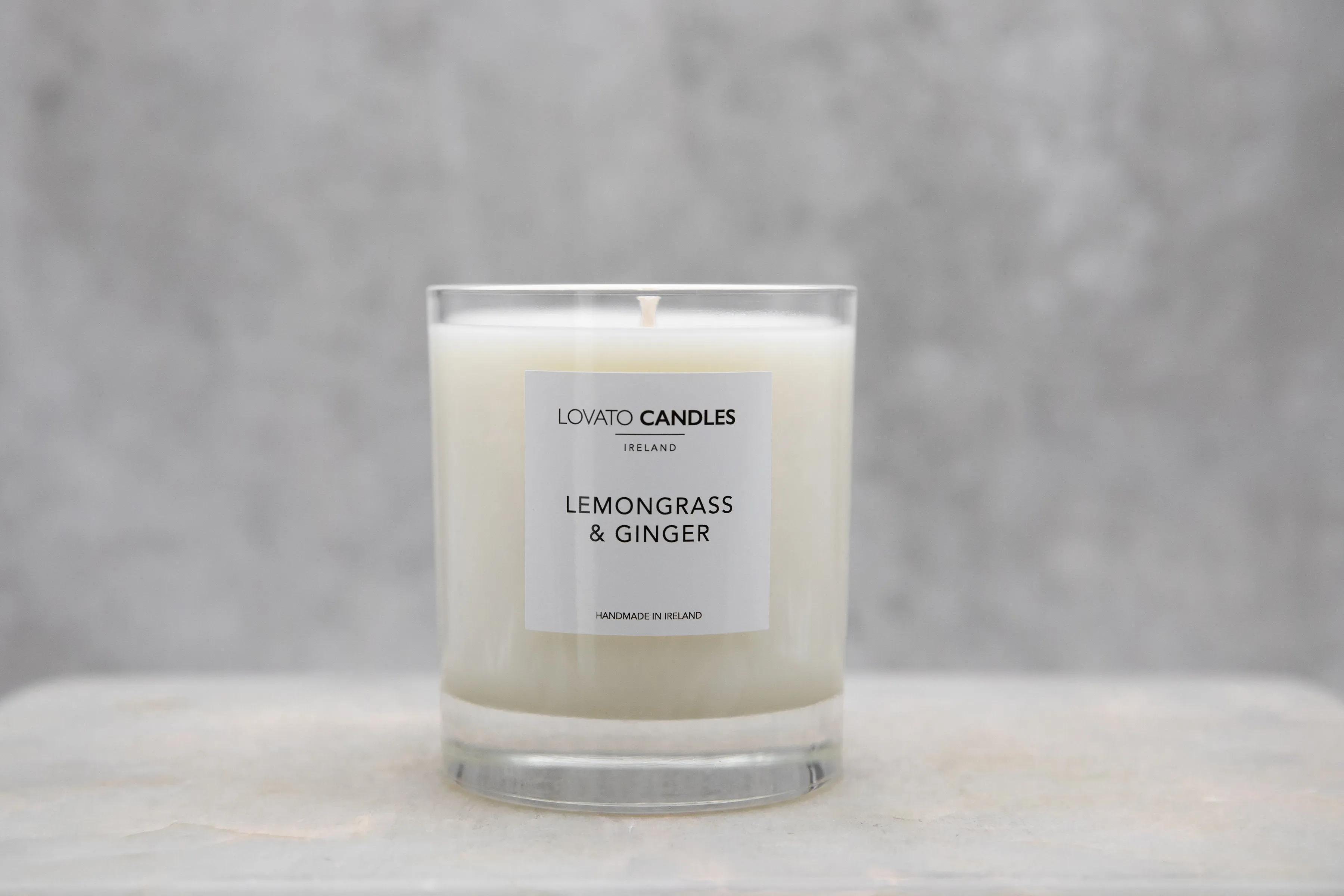 Luxury Clear Candle - Lemongrass & Ginger