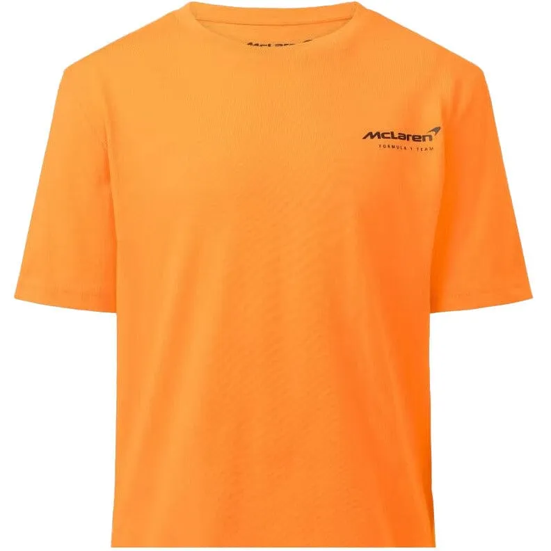 McLaren F1 Kid's Dynamic T-Shirt - Cloud Blue/Papaya