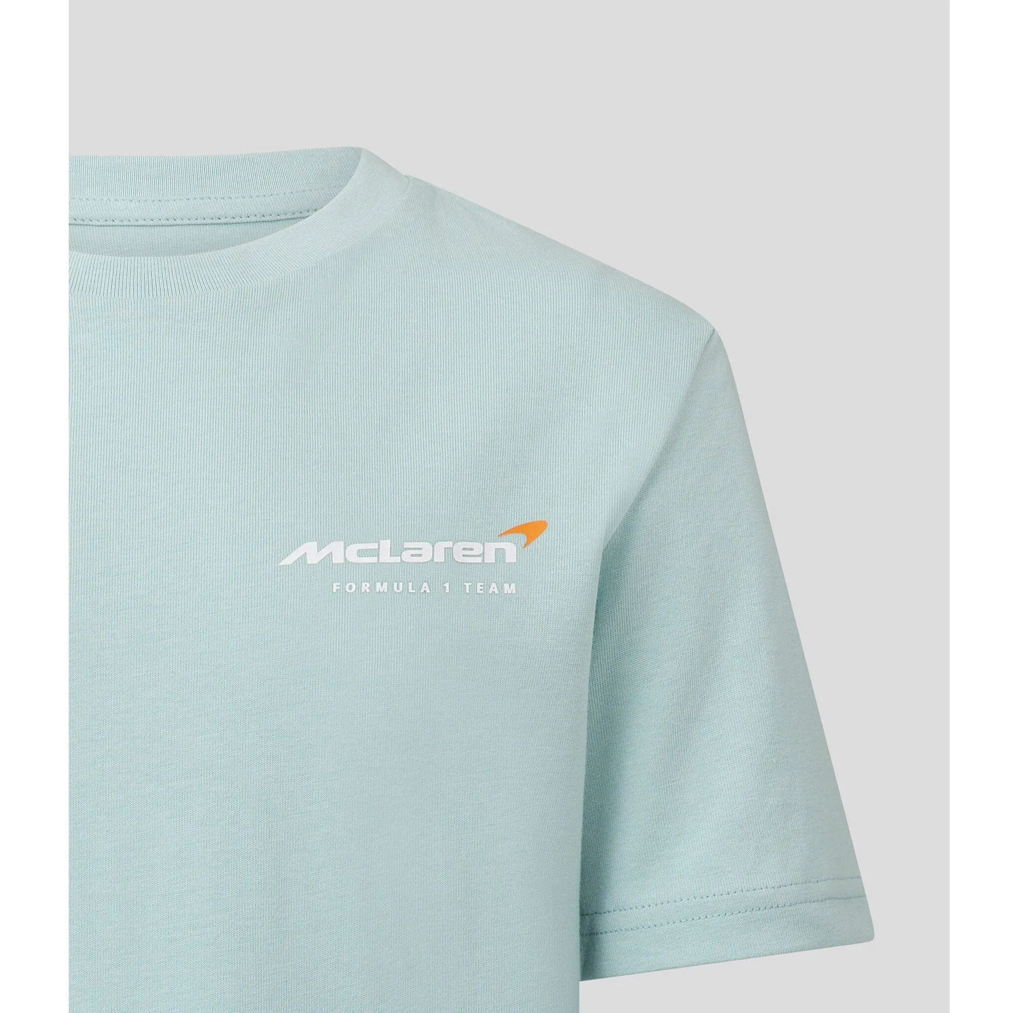 McLaren F1 Kid's Dynamic T-Shirt - Cloud Blue/Papaya