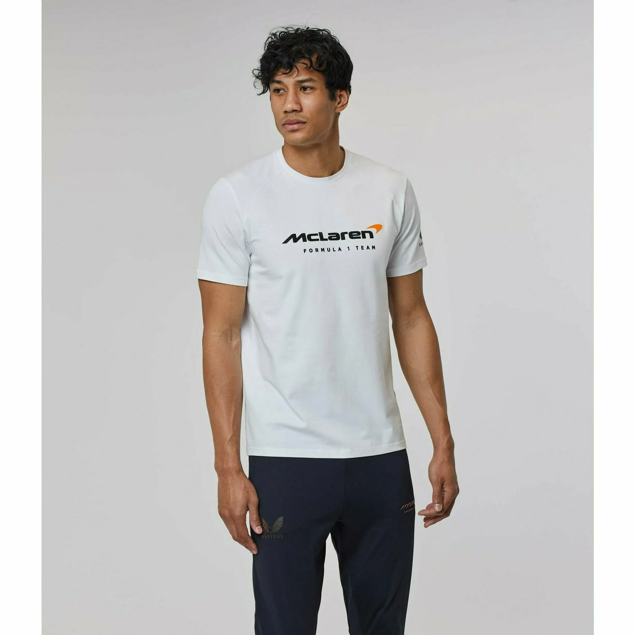 McLaren F1 Men's Lifestyle T-Shirt- Black/Dark Gray/Light Gray/Papaya/Blue/White