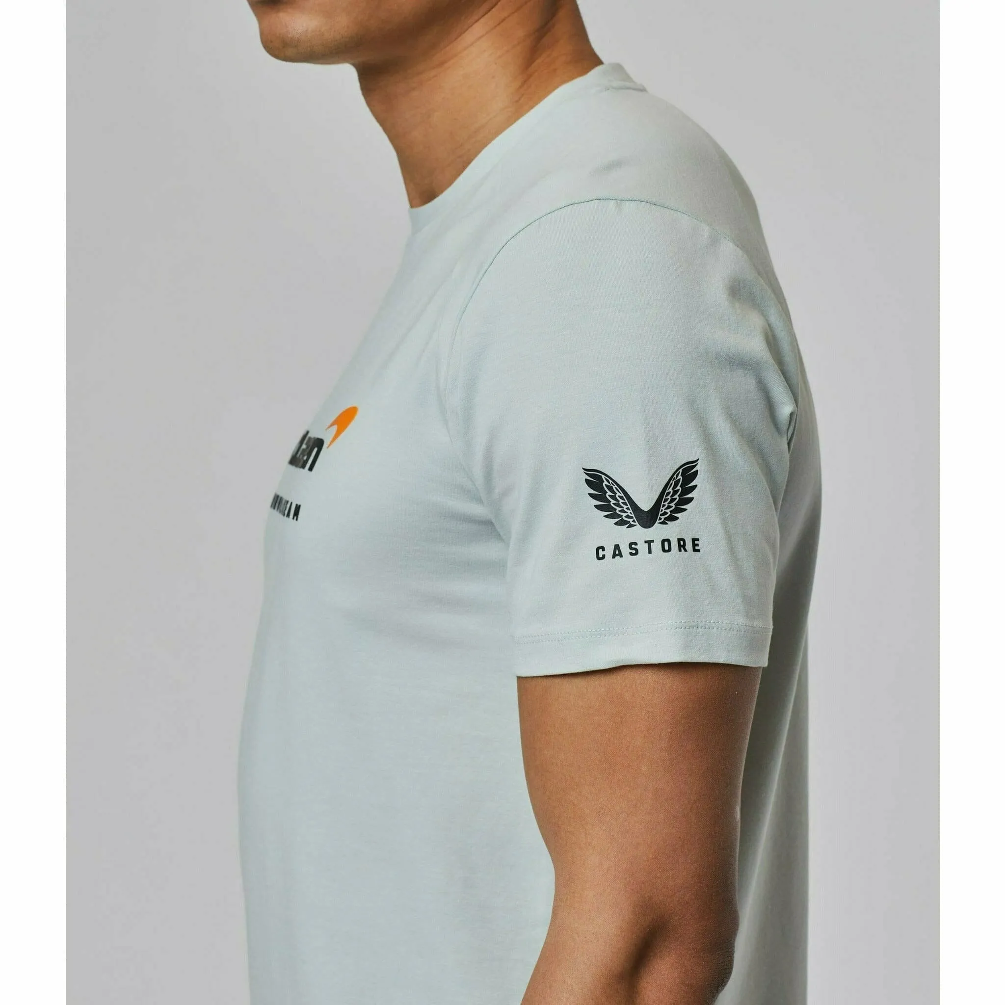 McLaren F1 Men's Lifestyle T-Shirt- Black/Dark Gray/Light Gray/Papaya/Blue/White