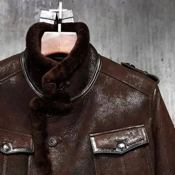 Men's Pilot B3 Sheepskin Leather Aviator Jacket