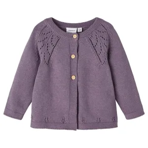 Name it Purple Sage Duline Knit Cardigan