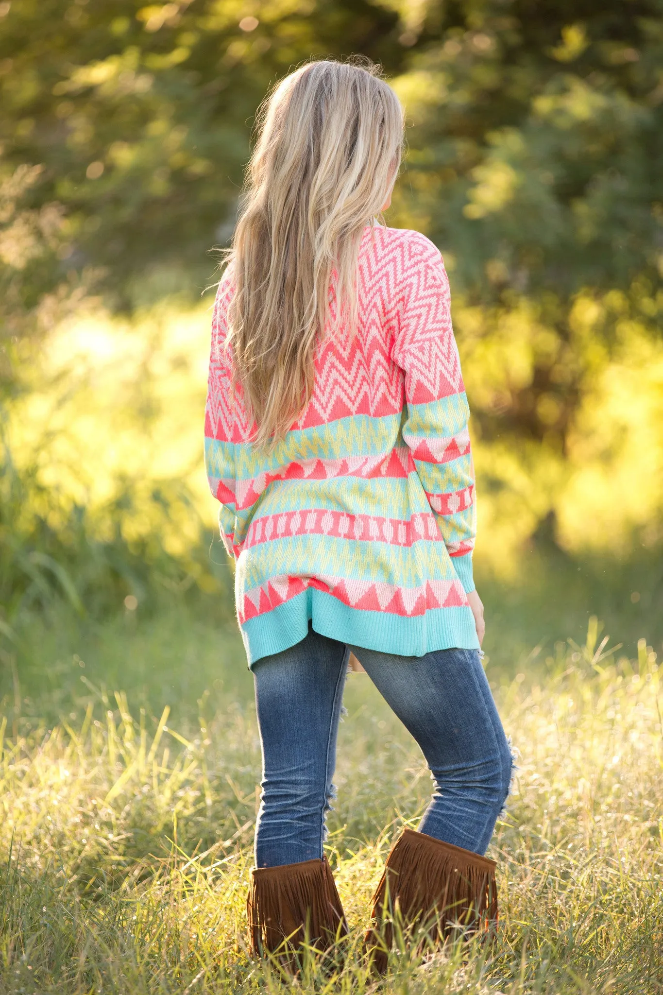 Neon Lights Cardigan - Coming Back in November