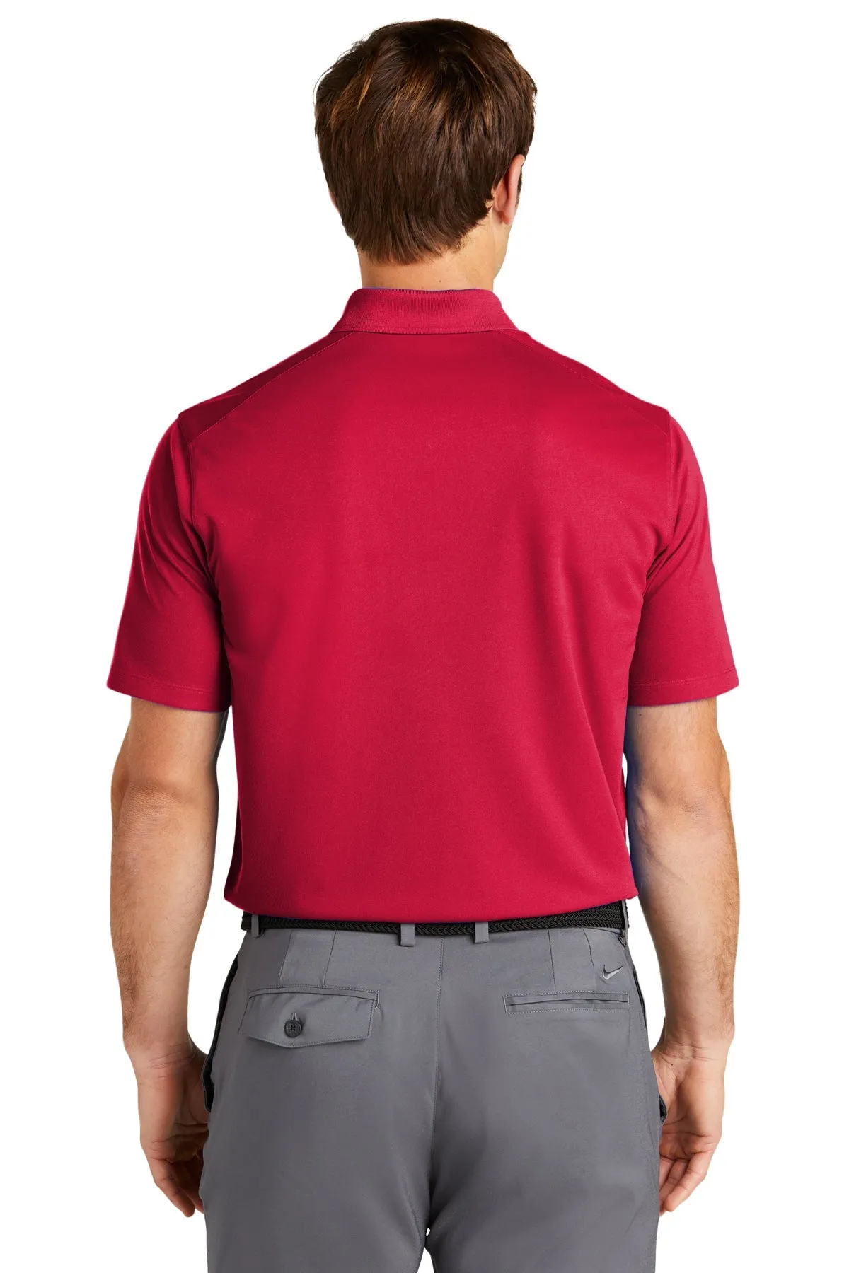 Nike Dri-FIT Micro Pique Custom Pocket Polos, University Red