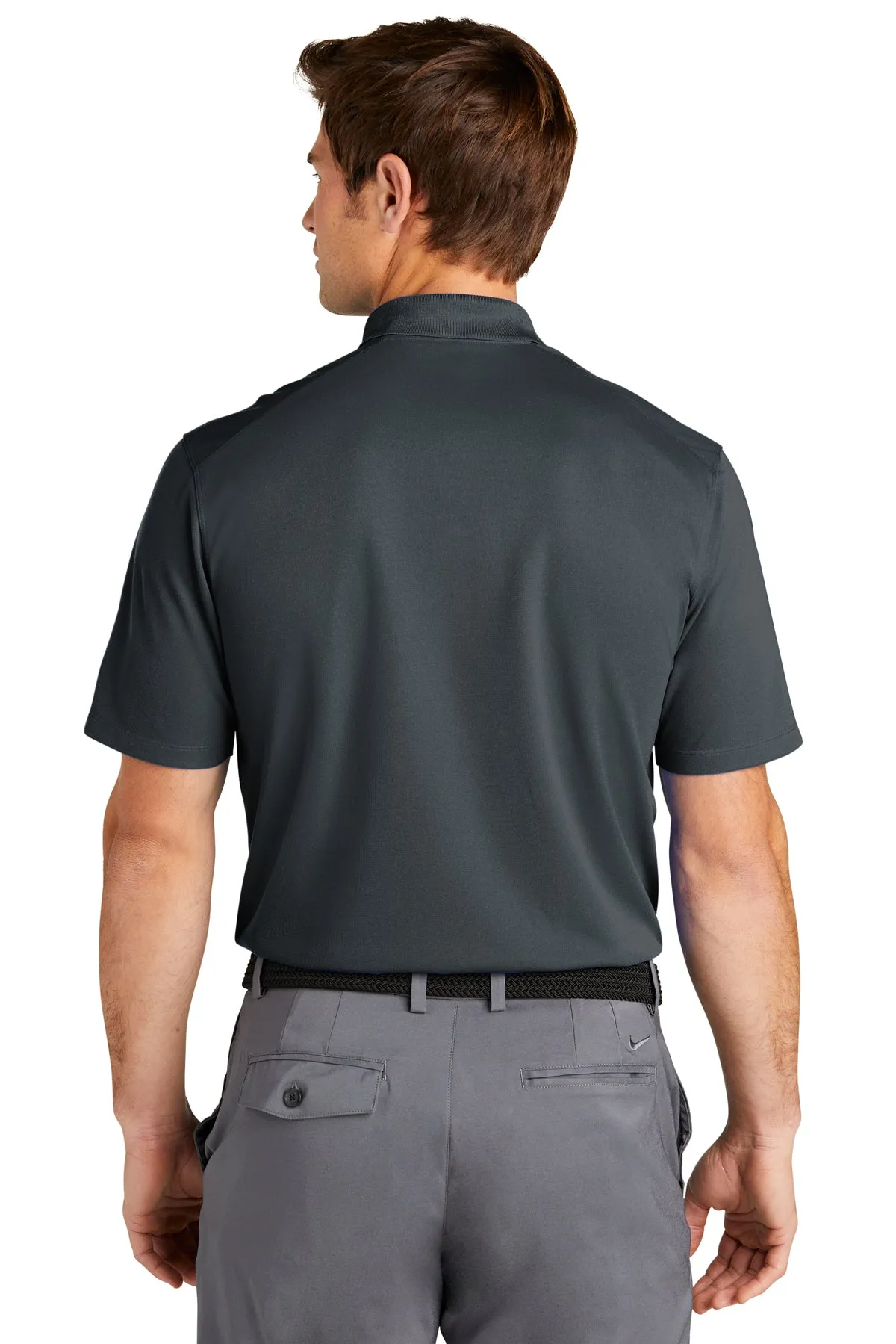 Nike Dri-FIT Micro Pique Customized Polos, Anthracite