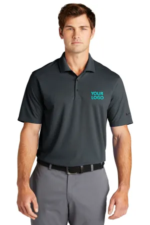 Nike Dri-FIT Micro Pique Customized Polos, Anthracite