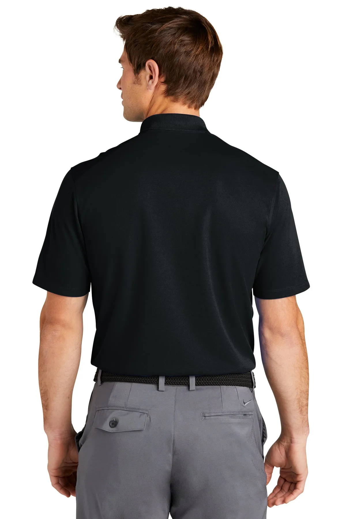 Nike Dri-FIT Micro Pique Customized Polos, Black