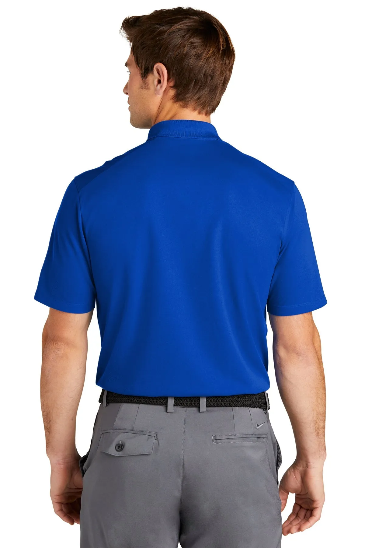 Nike Dri-FIT Micro Pique Customized Polos, Game Royal