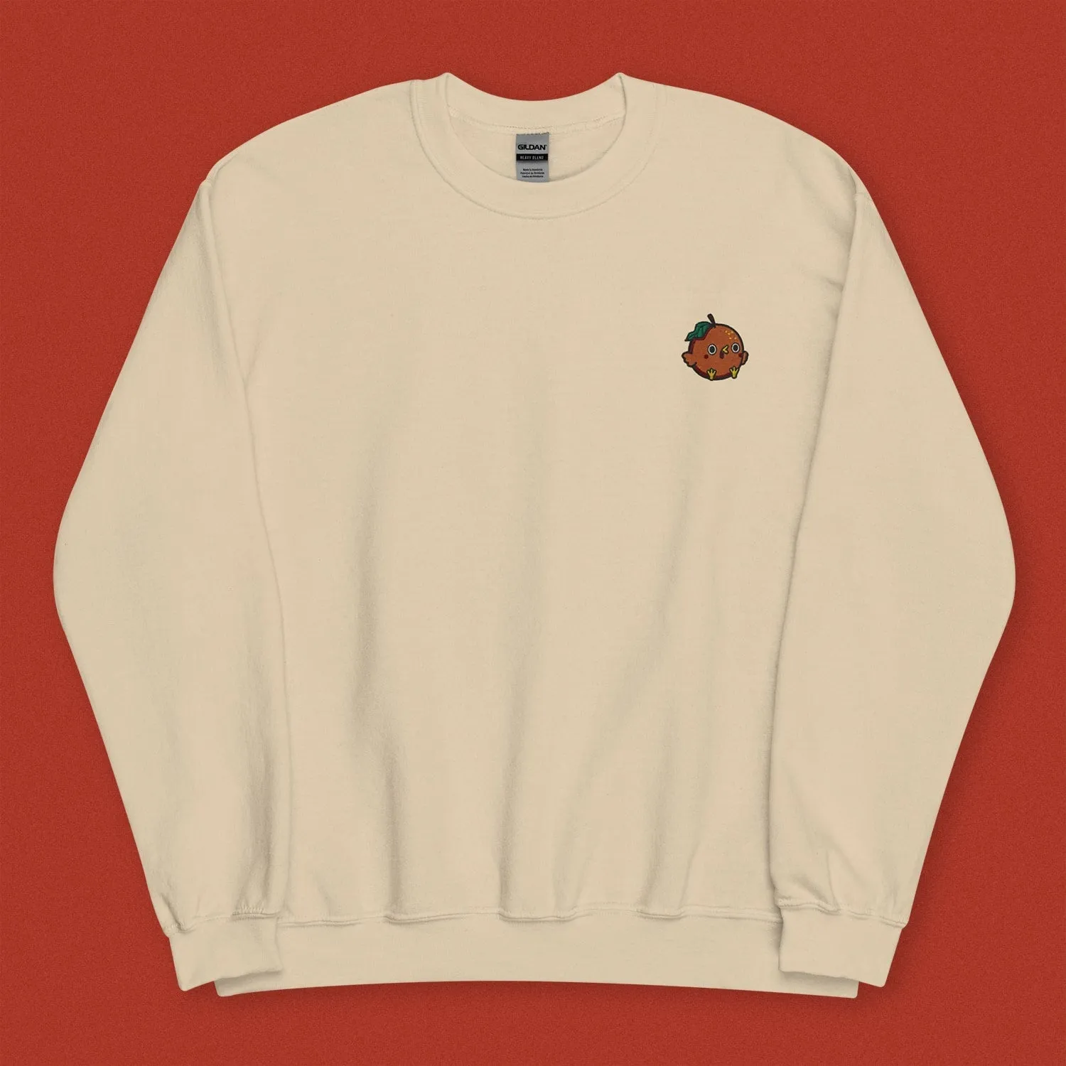 Orange Chicken Embroidered Sweatshirt