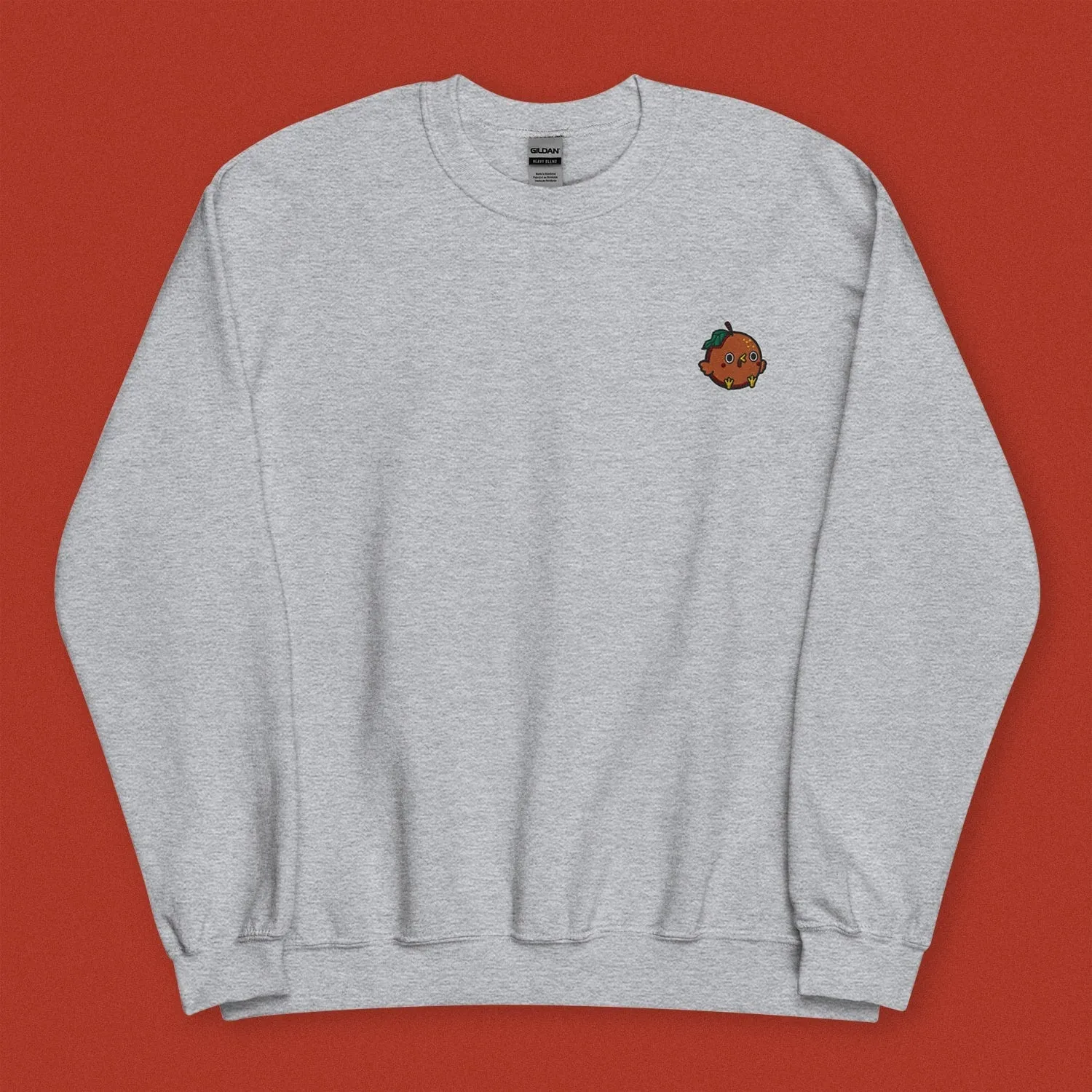 Orange Chicken Embroidered Sweatshirt