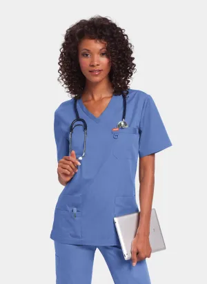 Orange Standard Balboa Scrub Top - True Ceil