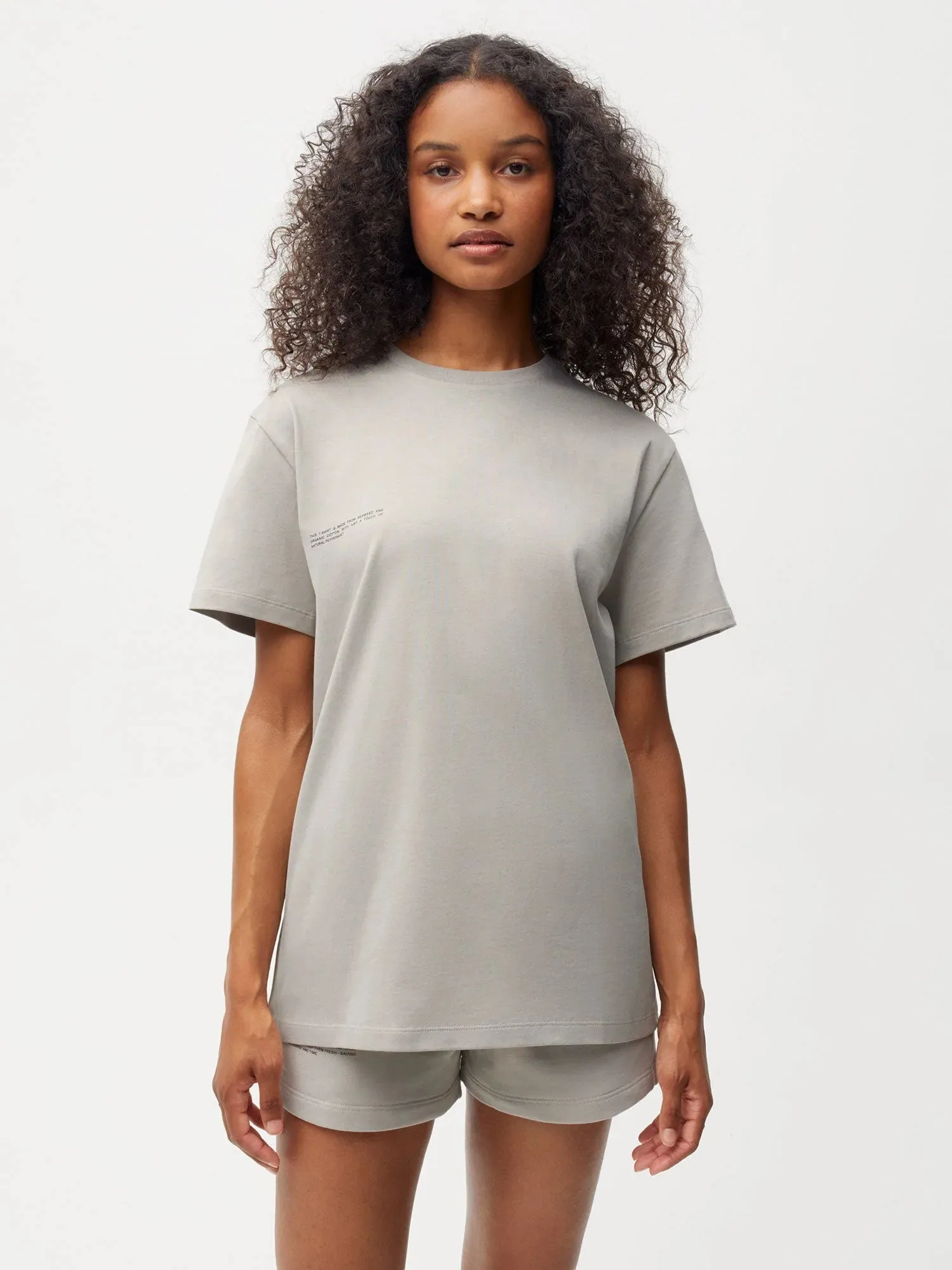 Organic Cotton T-shirt with C-FIBER™ Core—stone